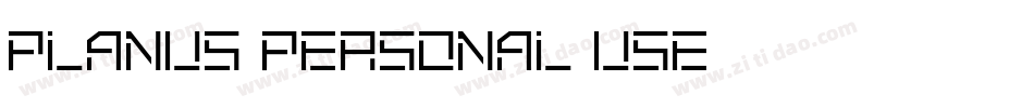 planus personal use字体转换